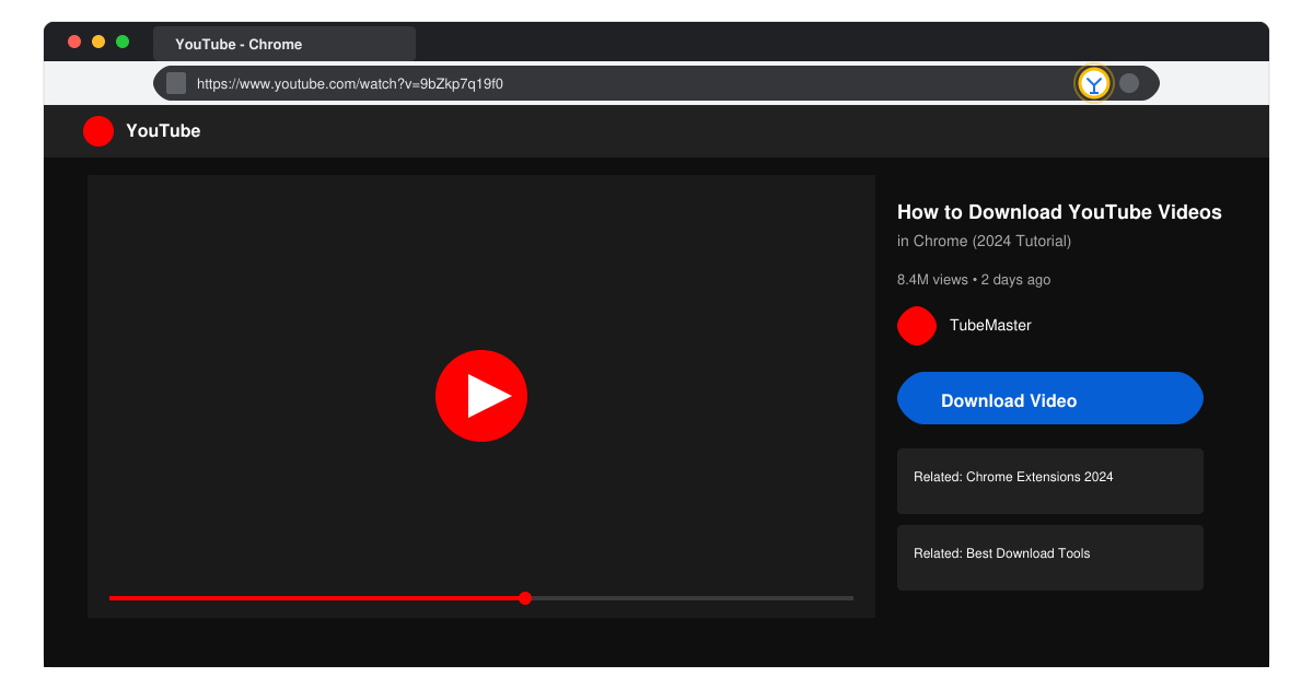 Video download YouTube Chrome