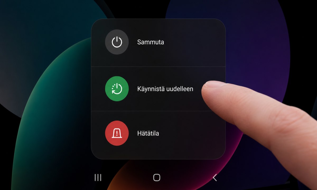 Puhelimen uudelleenkäynnistys WhatsApp-ongelman korjaamiseksi