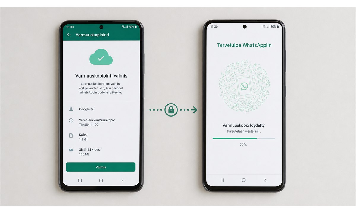 WhatsApp ei toimi uudessa puhelimessa