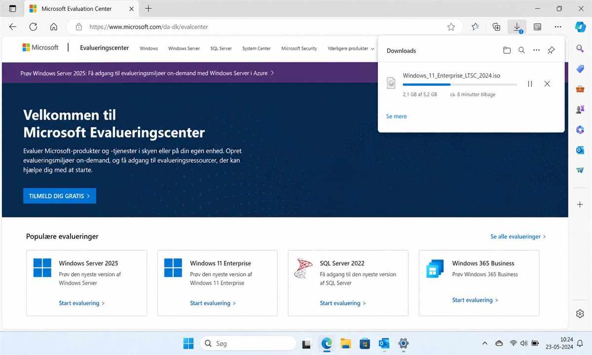 Windows 11 LTSC ISO download i gang