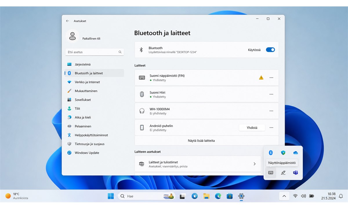 Windows 11 näppäimistö ei toimi