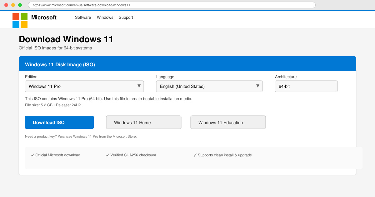Windows 11 pro download iso 64 bit