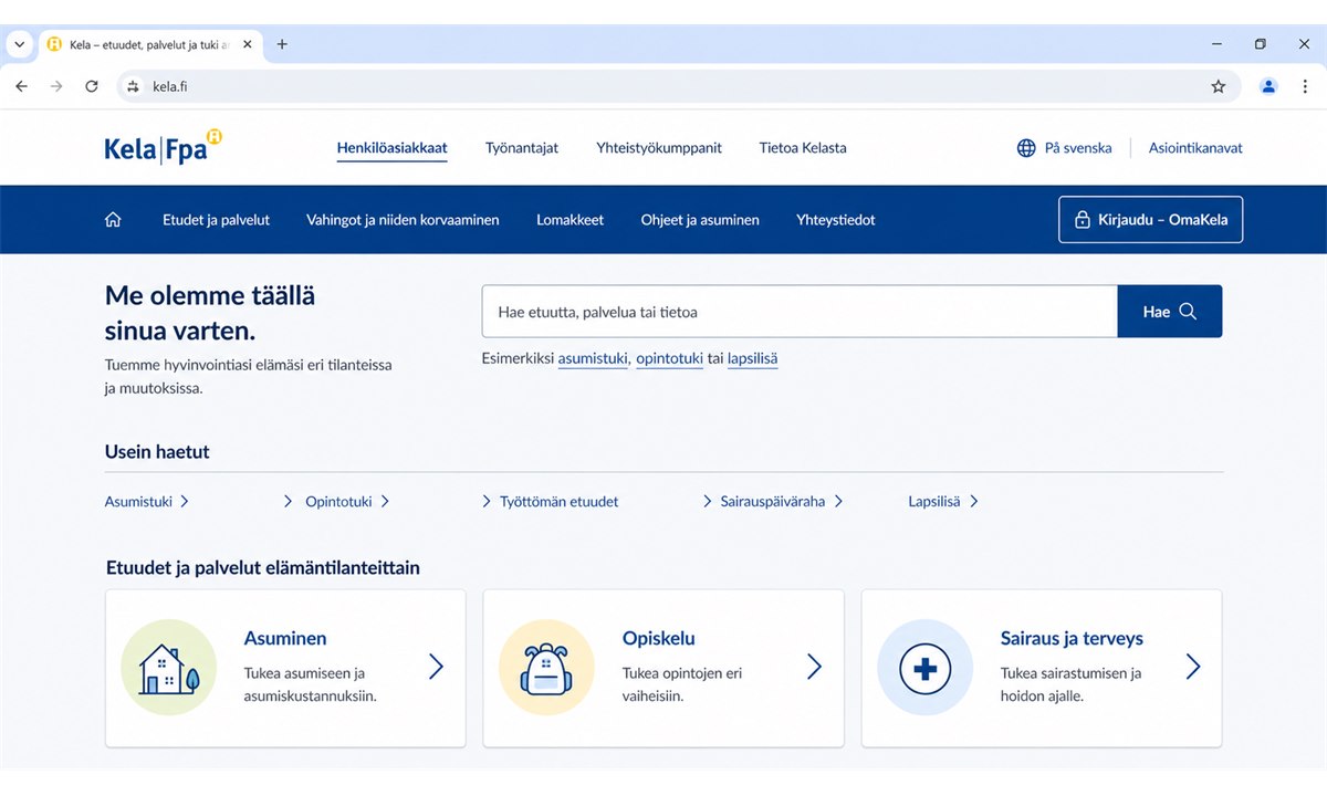 Www kela fi asiointi