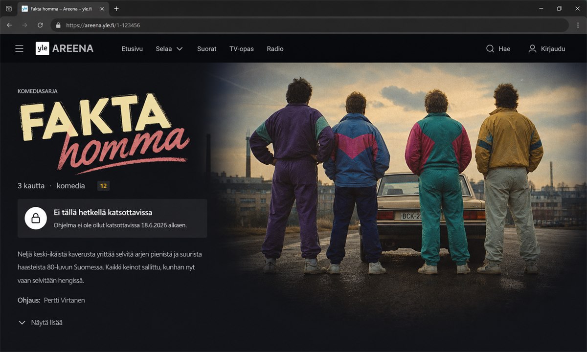 Yle areena fakta homma