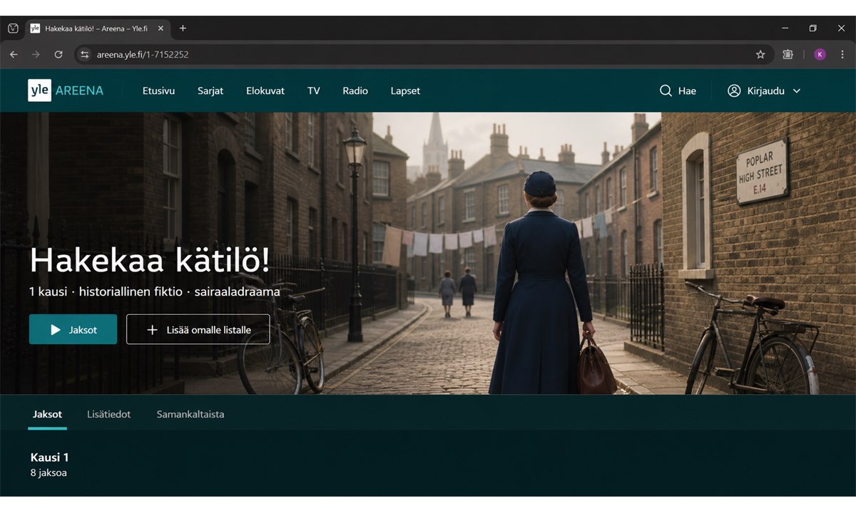 Yle areena hakekaa kätilö