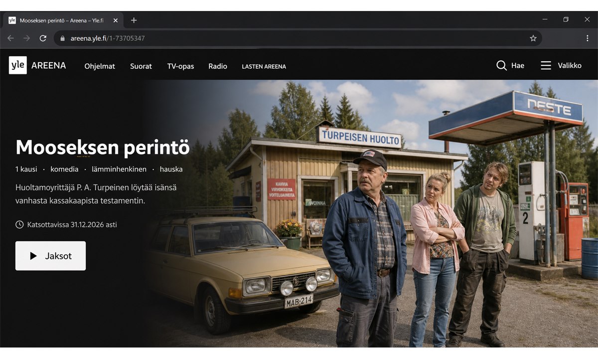 Yle areena mooseksen perintö