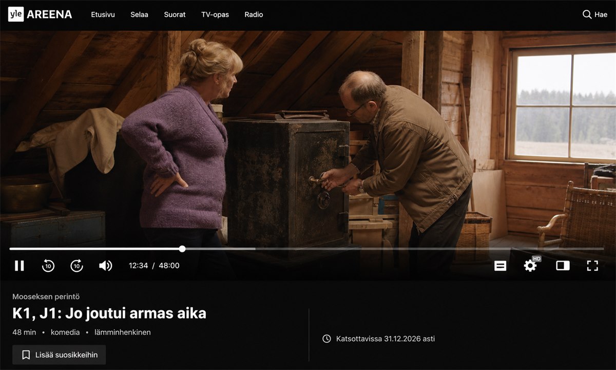 Mooseksen perintö jakso toistuu Areenalla