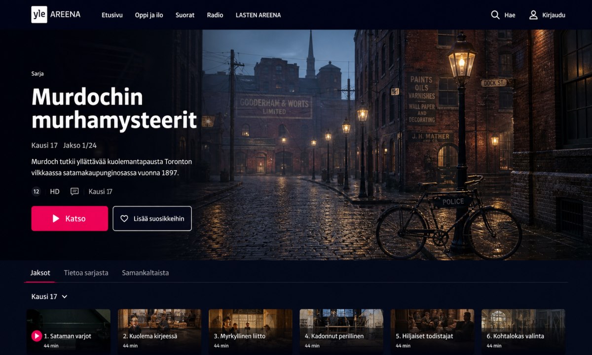 Yle areena murdochin murhamysteerit
