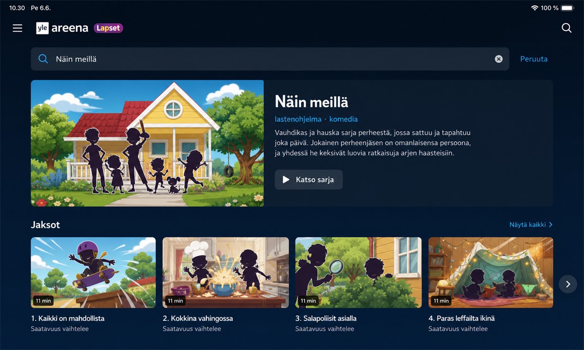 Haku Näin meillä Yle Areenassa