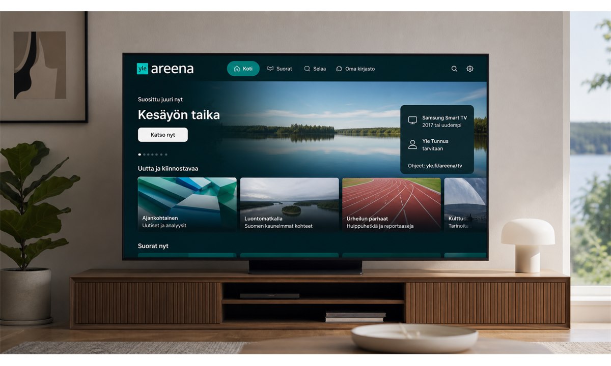 Yle areena sovellus samsung TV