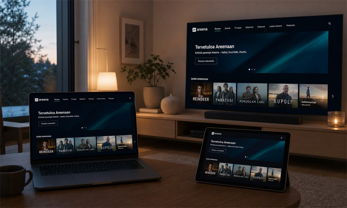 Yle Areena avaaminen eri laitteilla